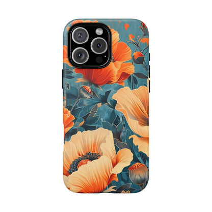 Floral Phone Case, Tough Cases for Protection and Style, Spring Aesthetic, Gift for Her, Phone Accessory for Nature Lovers