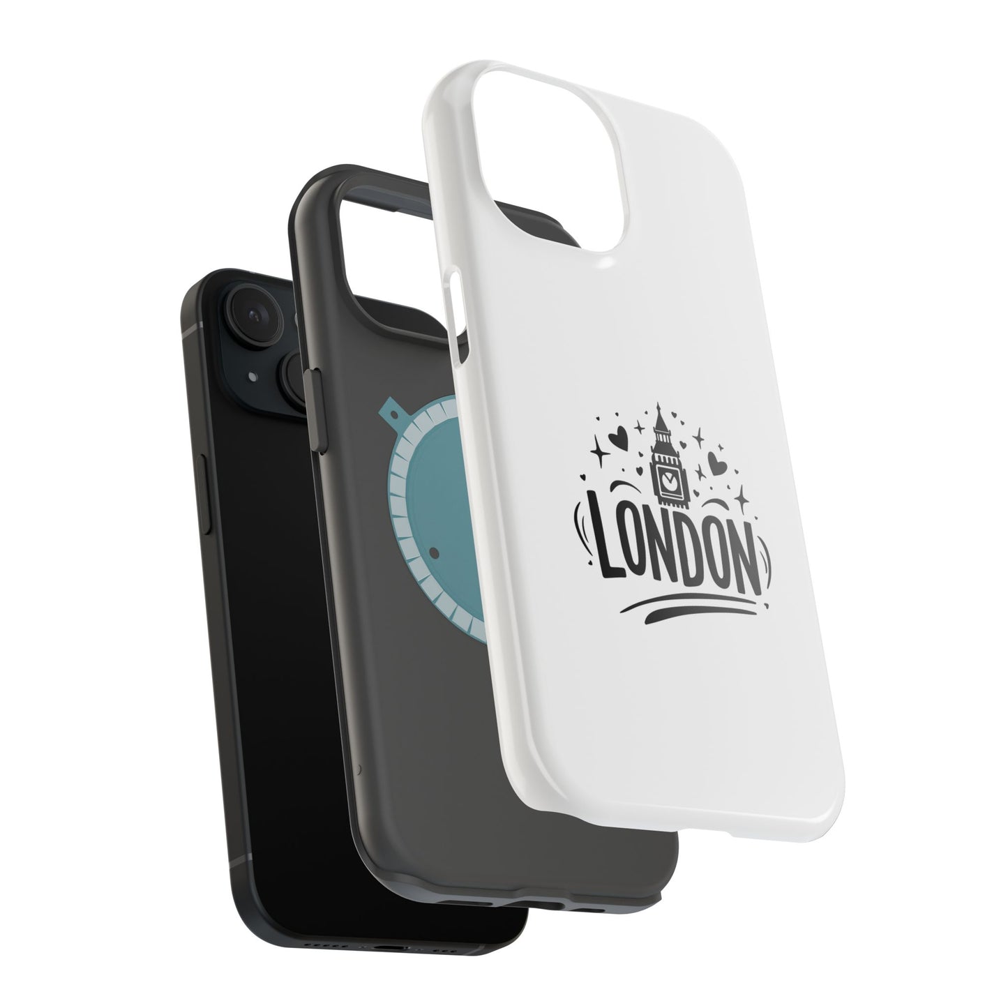 Stylish Magnetic Phone Case with London Design, Travel Gift, Unique Protection, Customizable Accessories, Phone Cover, Modern Tech