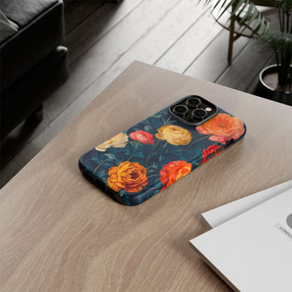 Floral Phone Case, Tough Cases for Phone Protection, Gift for Flower Lovers, Floral Designs, Spring Decor