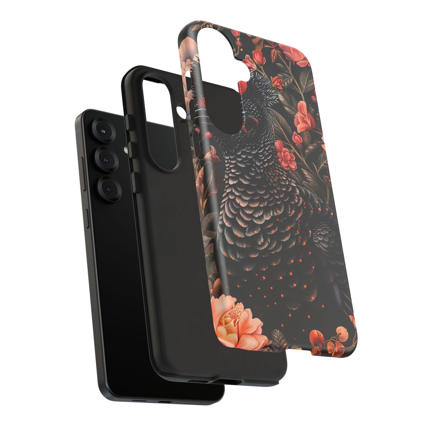 Tough Cases: Floral Design Phone Case, Stylish Protection for Your Phone, Unique Gift for Bird Lovers, Vibrant Floral Art, [...]