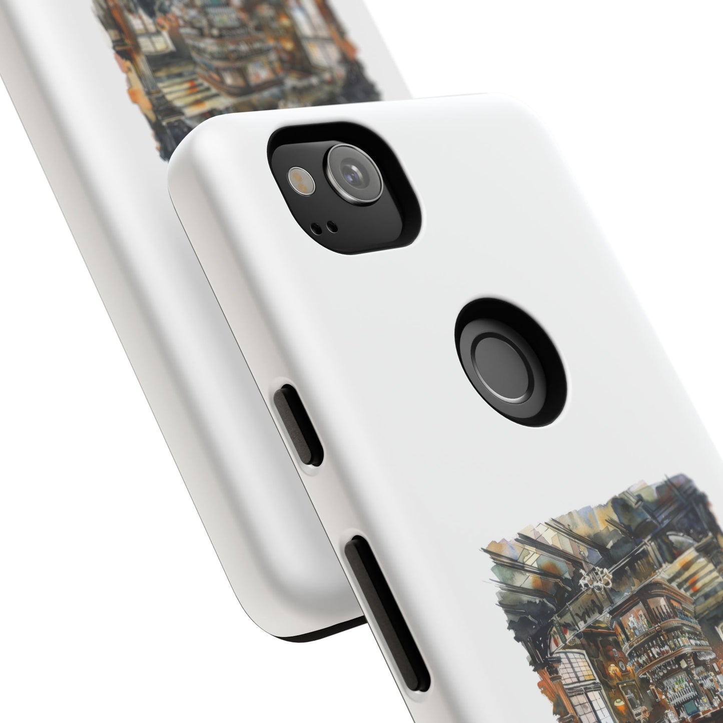 Stylish Tough Case for Phone - Cozy Cafe Artwork Design