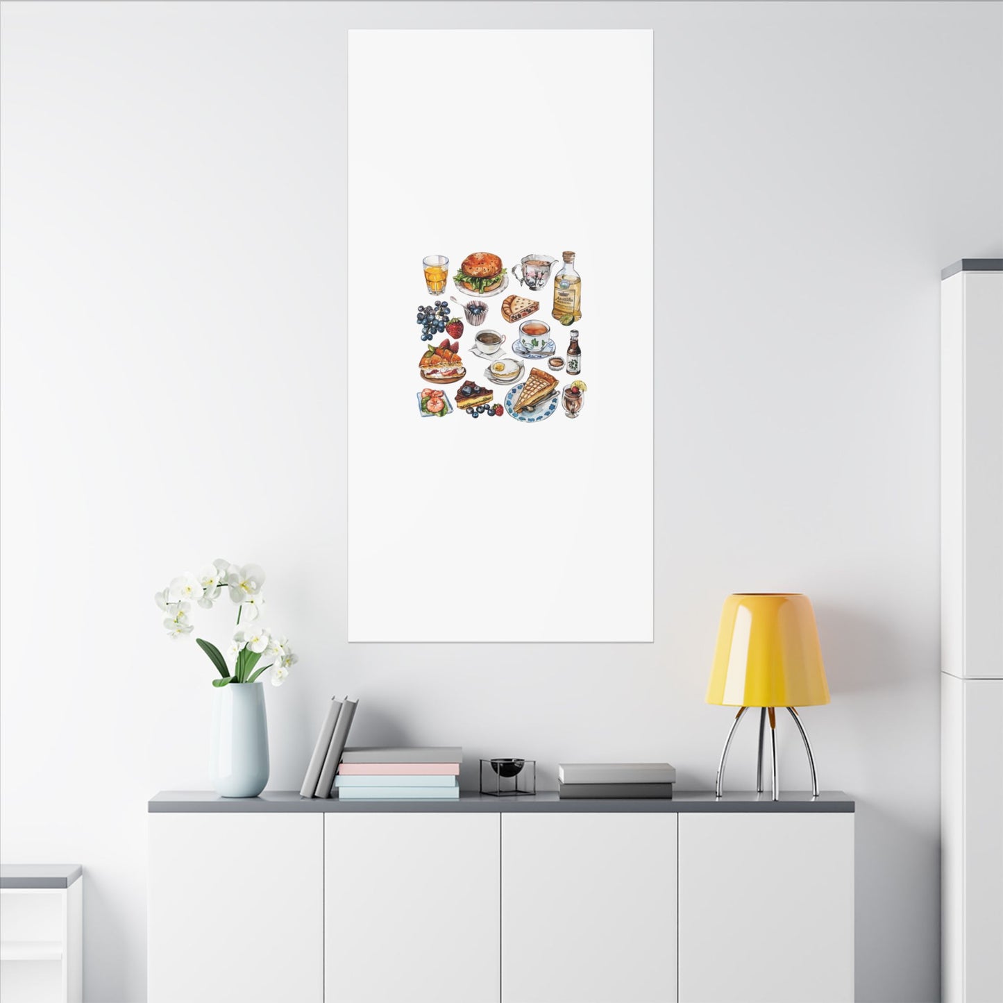 Breakfast Feast Canvas Print, Food Art, Kitchen Decor, Gifting for Food Lovers, Brunch Vibes, Wall Art