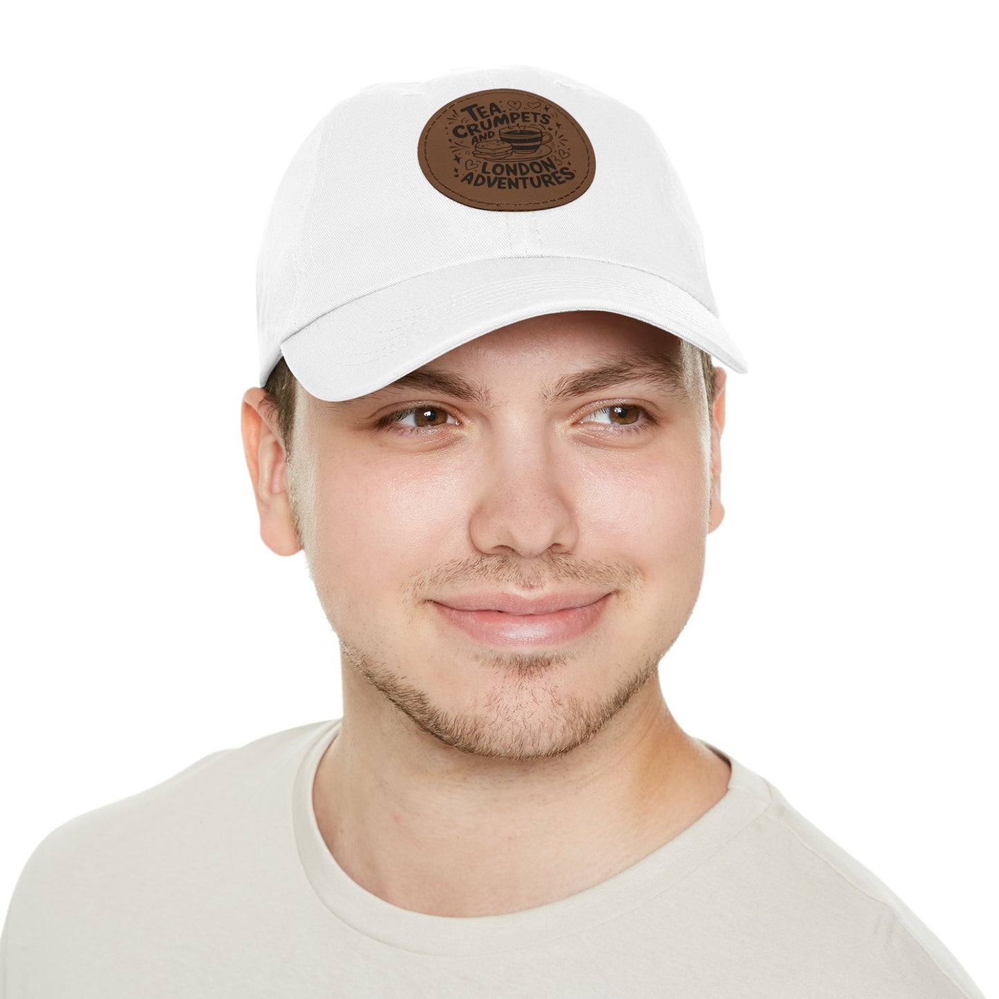 Stylish Dad Hat with Leather Patch - Perfect for London Lovers, Tea Enthusiasts, Casual Outings, Outdoor Events, Gift for Fathers
