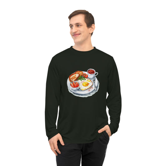 Unisex Performance Long Sleeve Shirt - British Bites - From Pies to Puddings