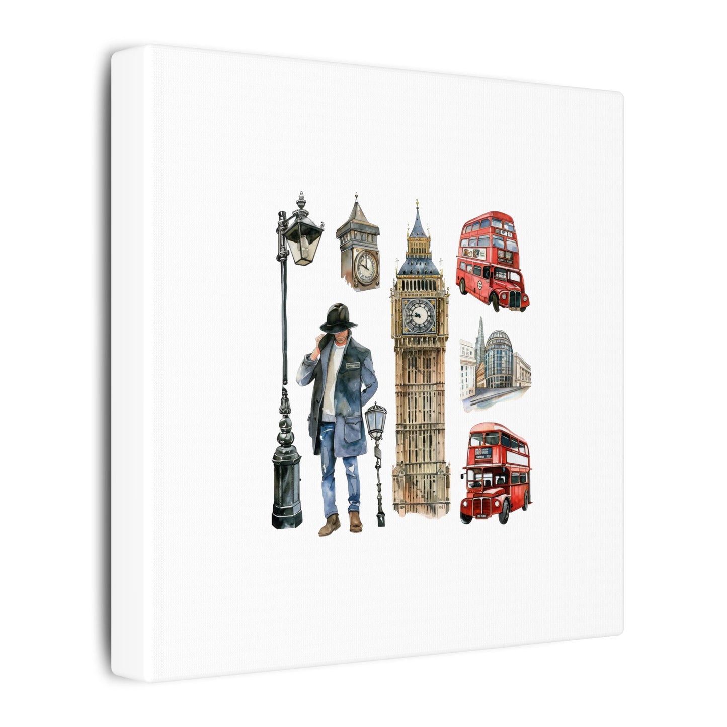 Canvas Art Print, London Skyline, Home Decor, Wall Art, Gift Idea, Travel Memories, Modern Wall Art