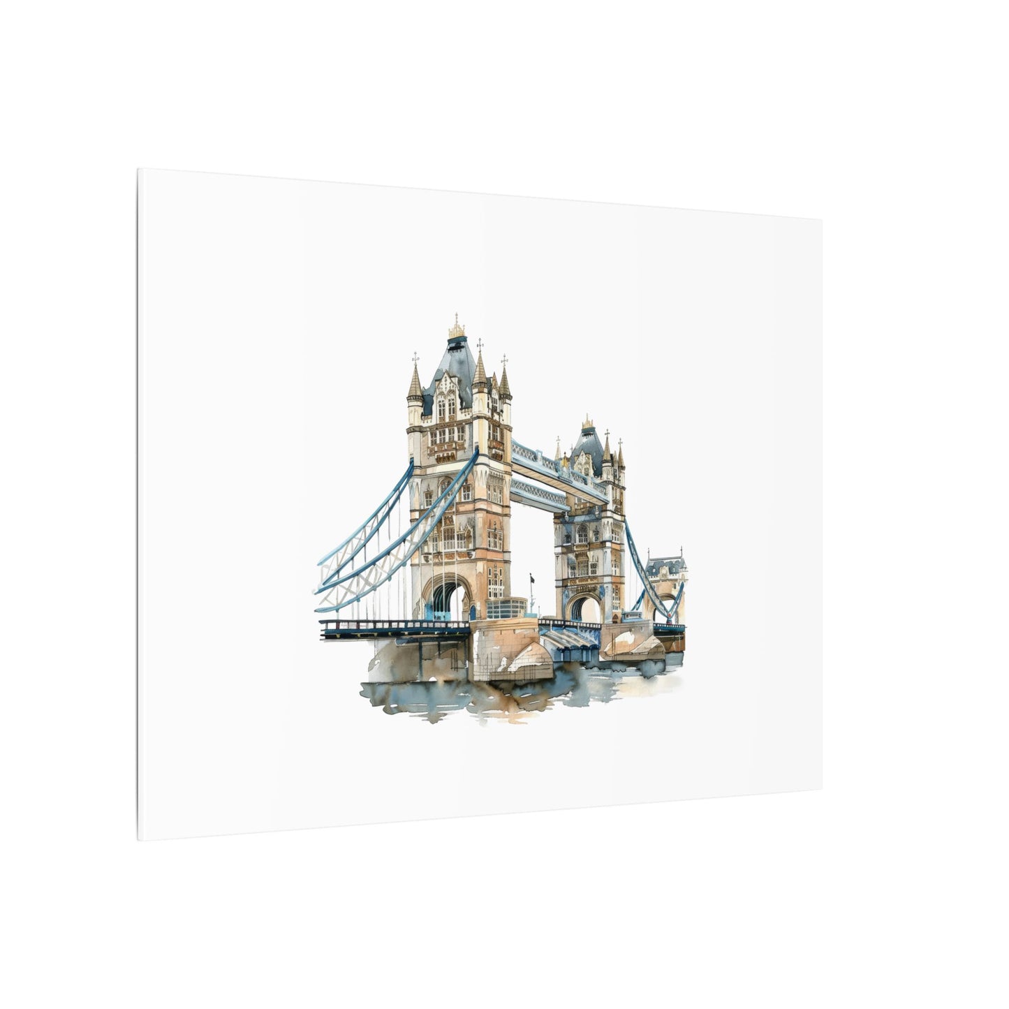 London Bridge Matte Canvas Wall Art, Elegant Home Decor, Unique Gift for Art Lovers, Travel Enthusiast Wall Decor, Modern Aesthetic