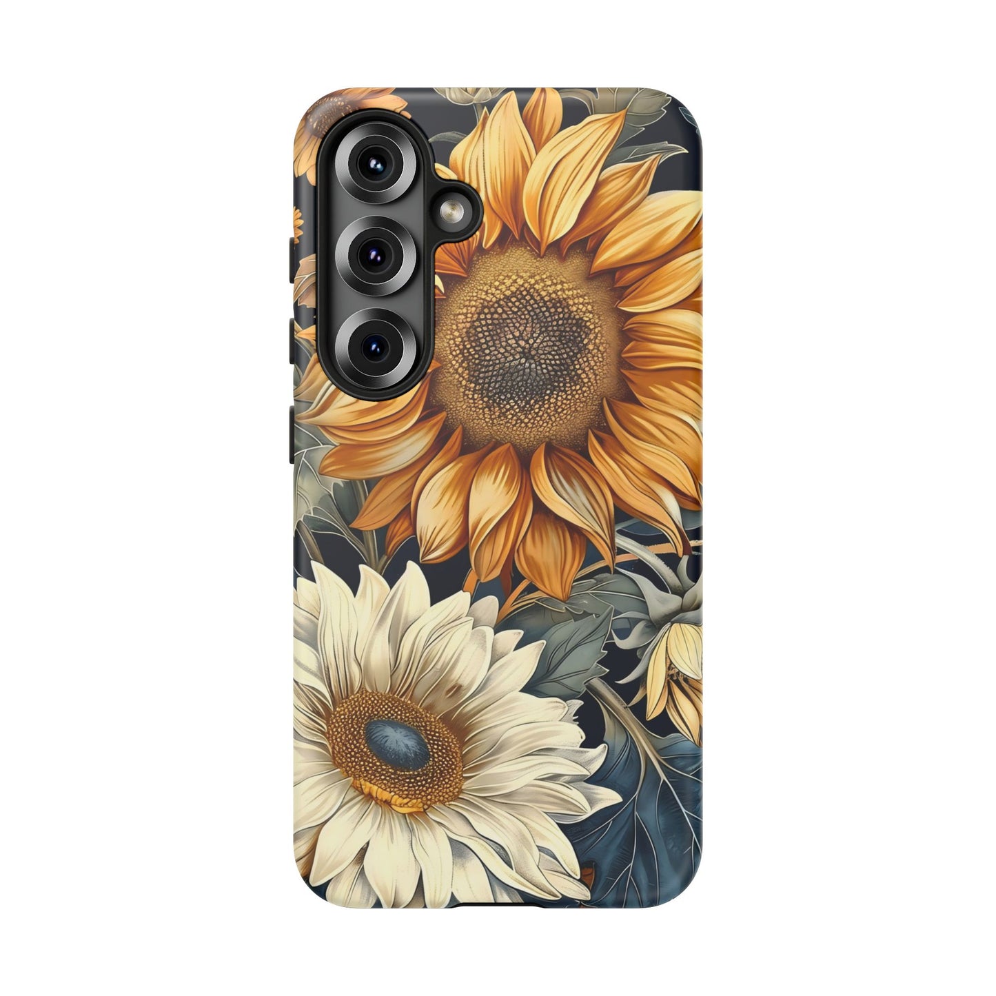 Floral Phone Case for Tough Cases, Sunflower Design, Nature Lover Gift, Birthday Present, Eco-Friendly Accessories, Summer Vibes