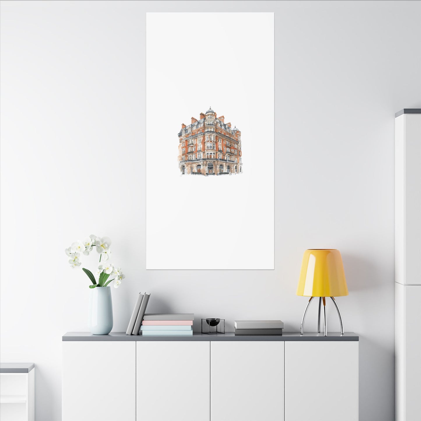 Artistic Matte Canvas Print of Historic Building, Wall Art Decor, Home Interior, Unique Gift, Fine Art, Architecture Lover, Urban Design