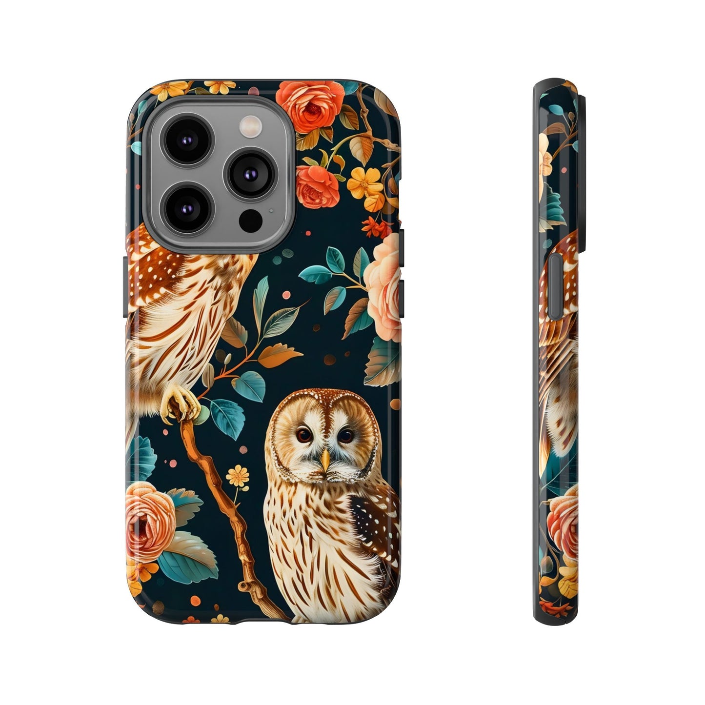 Owl Phone Case with Floral Design, Tough Phone Cover for Nature Lovers, Gift for Bird Enthusiasts, Stylish Protection for Smartphones, [...]