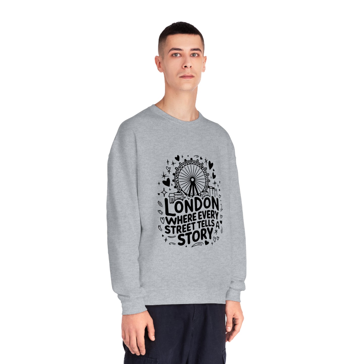 Unisex NuBlend® Crewneck Sweatshirt - London Calm Streets