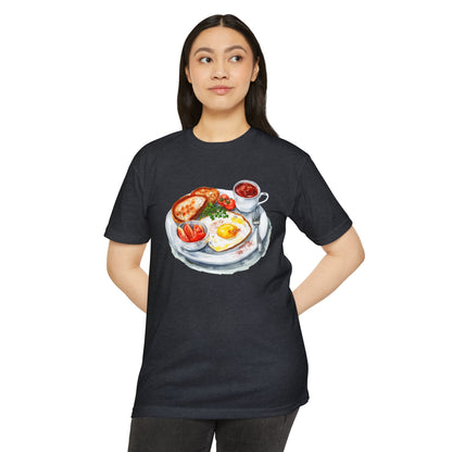 Unisex CVC Jersey T-shirt - Elegant British Breakfast