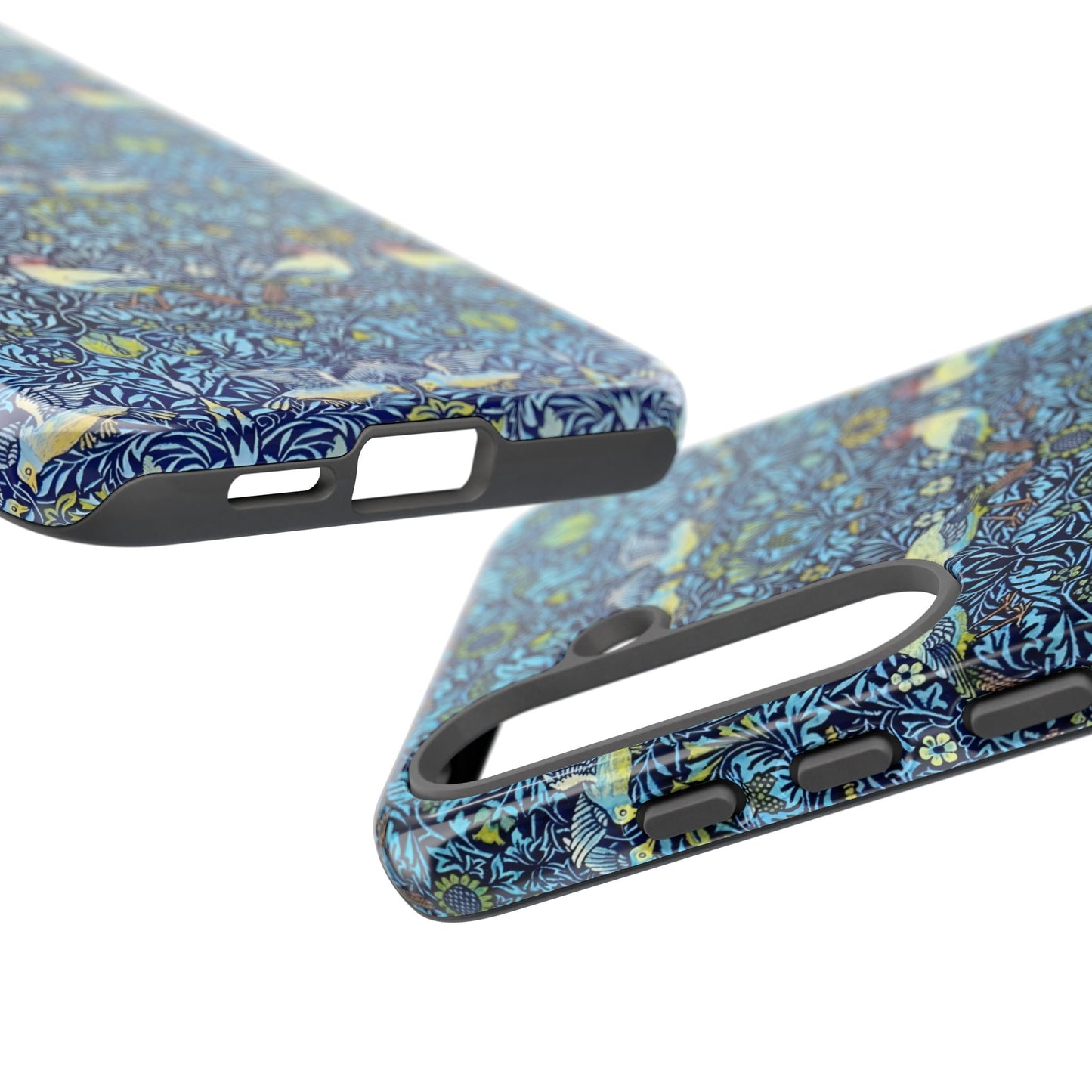 Bird and Floral Pattern Phone Case, Tough Cases, Gift for Nature Lovers, Eco-friendly, Custom Phone Accessories, All-Occasion