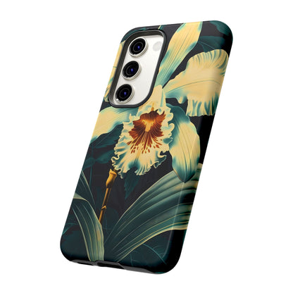 Floral Phone Case - Tough Cases with Orchid Design, Durable Smartphone Cover for Nature Lovers, Floral Gift for Her, Botanical [...]