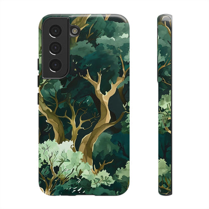Forest Green Phone Case, Nature-Inspired Tough Cases, Eco-Friendly Gift, Outdoor Lover Accessory, Unique Phone Cover