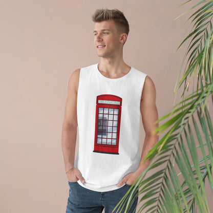 Unisex Barnard Tank -  Iconic British Public Telephone - Classic Red Phone Box
