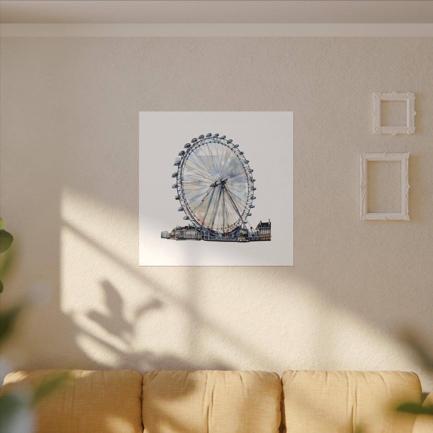 London Eye Canvas Print, Wall Art Decor, Travel Gift, Home Decoration, Unique Art Piece