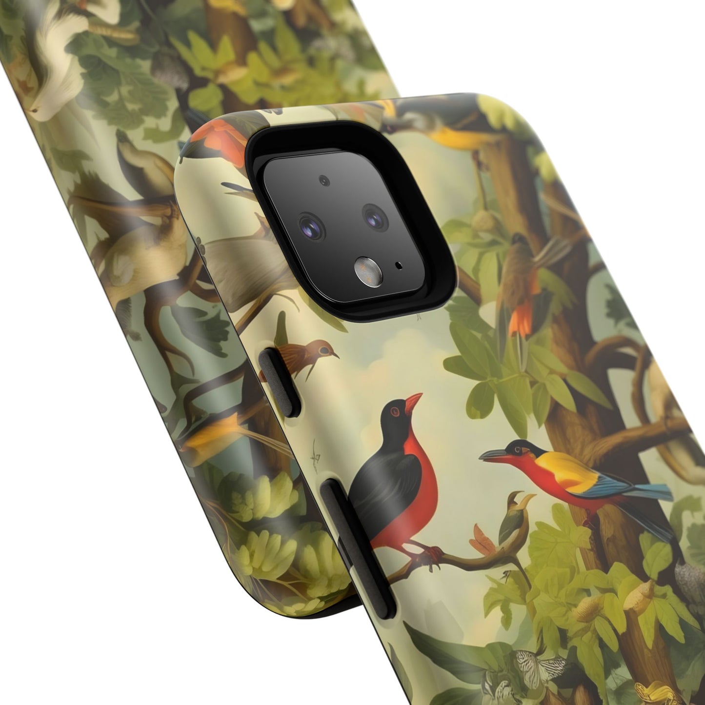 Nature-Inspired Phone Case, Tropical Bird Phone Case, Floral iPhone Case, Unique Phone Cover, Gift for Bird Lovers, Eco-Friendly Phone Case