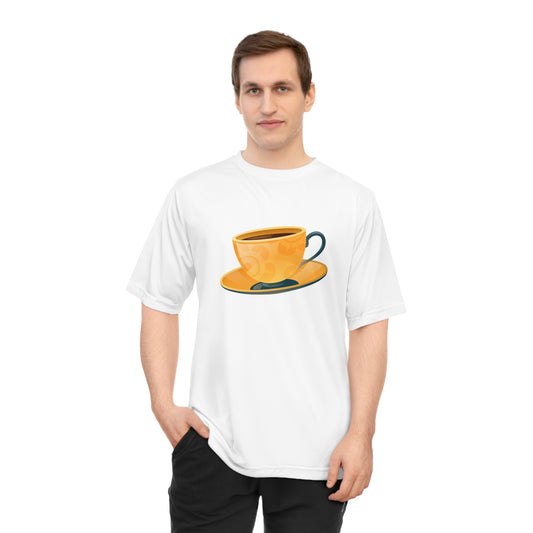 Unisex Zone Performance T-shirt - Elegant British Tea Cup - Classic Tea Time Style