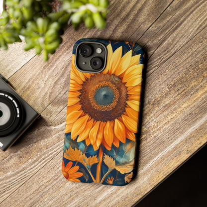 Sunflower Phone Case - Floral Design for Nature Lovers, Cute Spring Accessory, Gift for Her, Eco-Friendly Cover