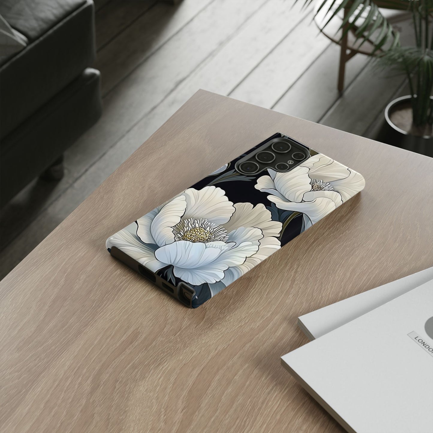 Floral Phone Case, Tough Cases for Women, Stylish Phone Cover, Floral Design Phone Protector, Nature Inspired Tech Accessories