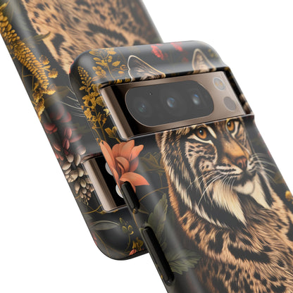 Wildlife Phone Case with Lynx Design, Tough Cases, Animal Lovers Gift, Nature Inspired Accessories, Unique Tech Protection