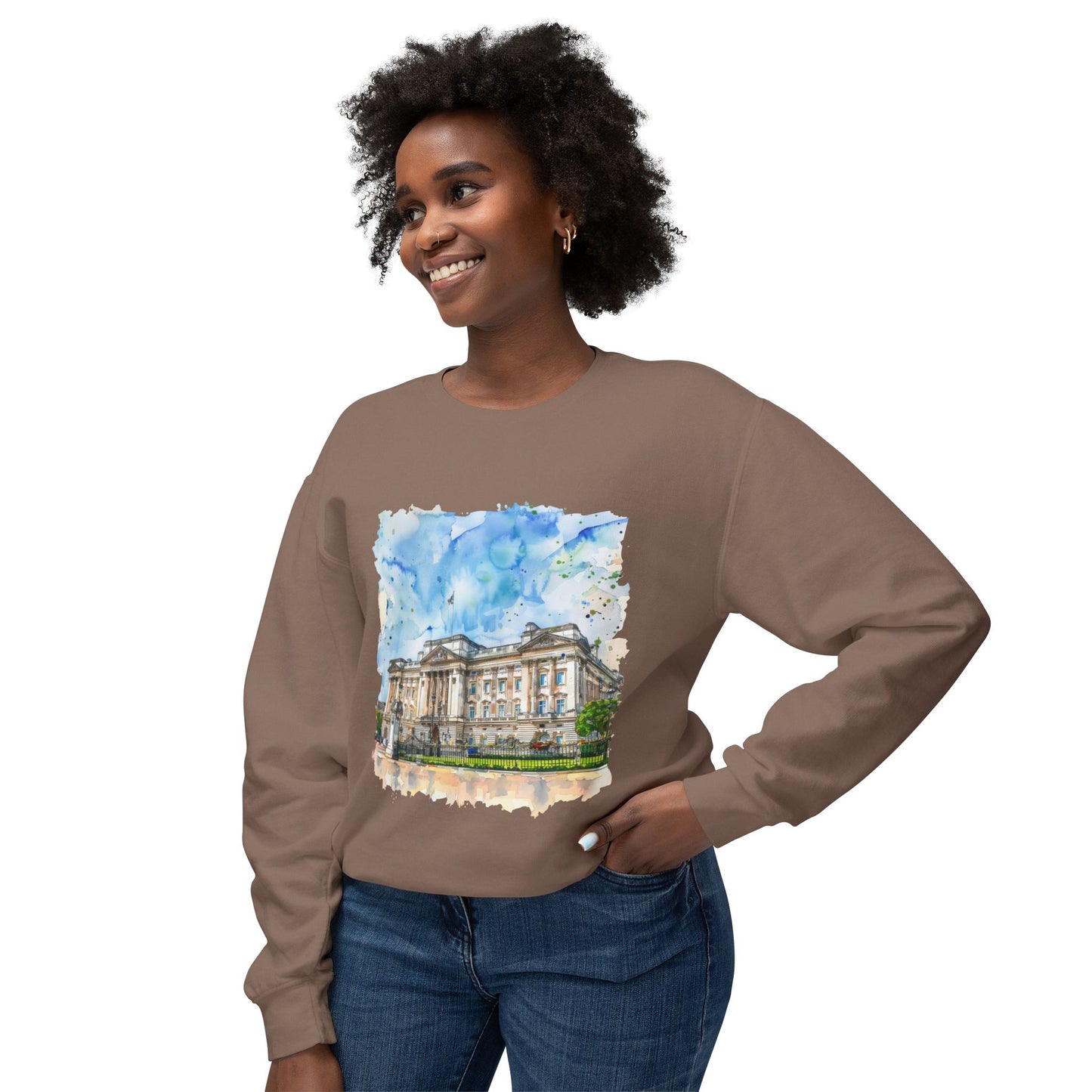 Unisex Lightweight Crewneck Sweatshirt - British Nature - Landscapes - Natural Beauty