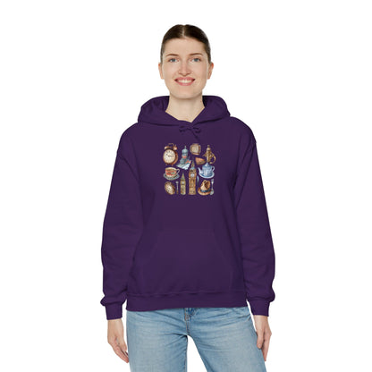 Unisex Heavy Blend™ Hooded Sweatshirt - Old World Charm - British Pub Traditions