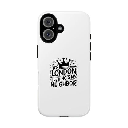London-Themed Tough Phone Case - Chic & Stylish Protection