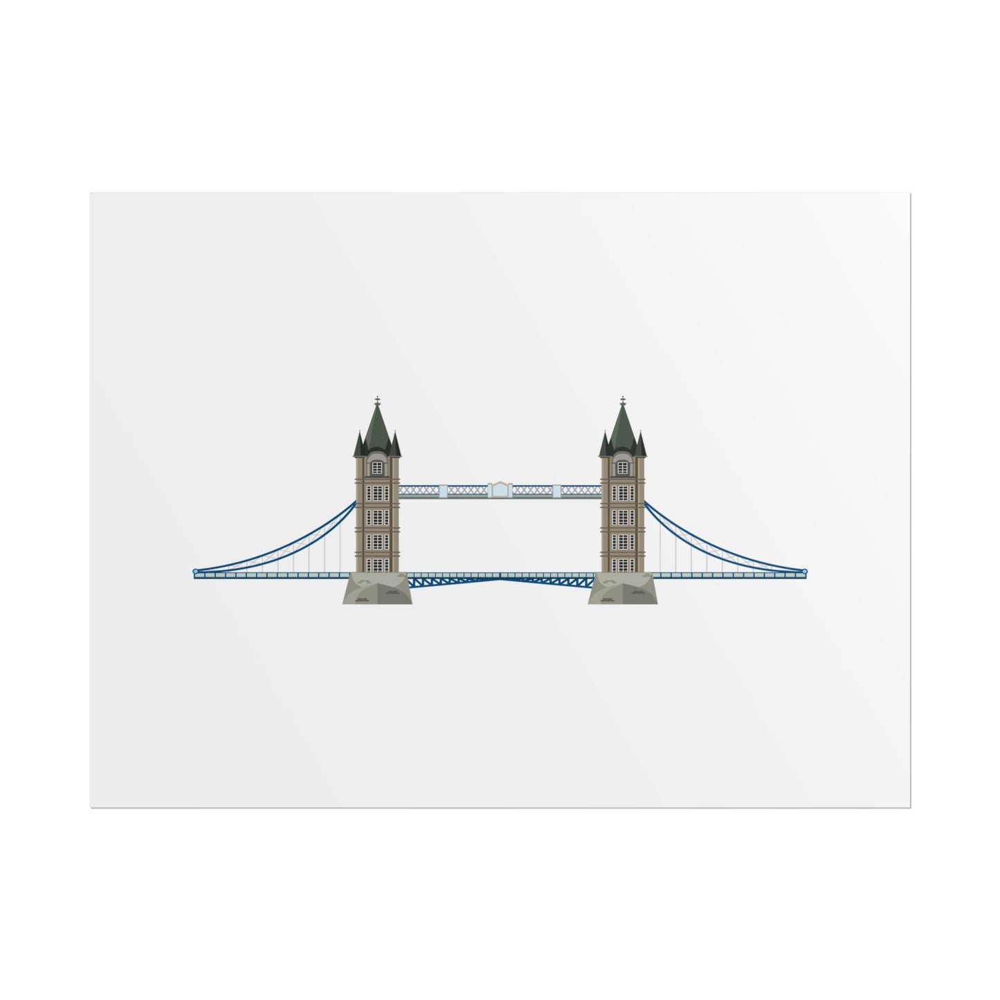 Tower Bridge Rolled Poster, London City Decor, Wall Art, Gift for Travelers, Home Aesthetic, UK Wall Art