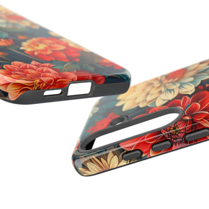 Floral Phone Case - Vibrant Tough Cases, Stylish Floral Cell Phone Cover, Gift for Her, Trendy Phone Accessory, Flower Design
