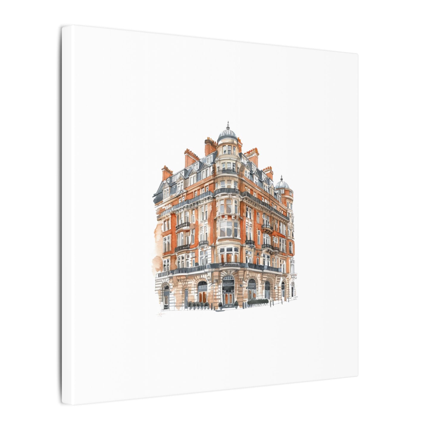 Artistic Matte Canvas Print of Historic Building, Wall Art Decor, Home Interior, Unique Gift, Fine Art, Architecture Lover, Urban Design
