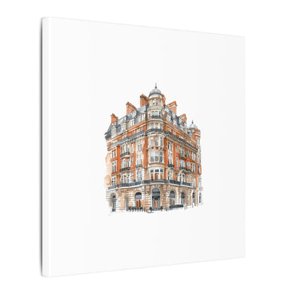Artistic Matte Canvas Print of Historic Building, Wall Art Decor, Home Interior, Unique Gift, Fine Art, Architecture Lover, Urban Design