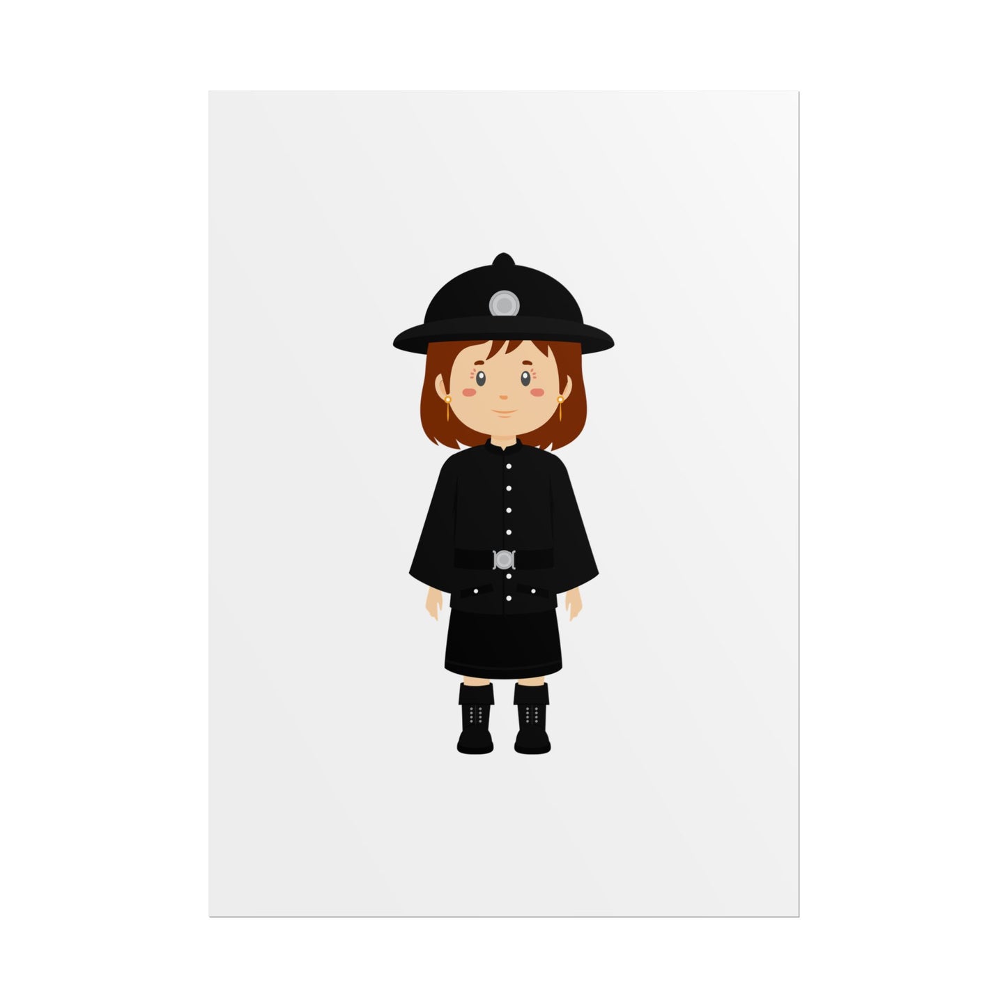 Charming Firefighter Rolled Posters for Kids' Rooms, Playful Wall Art, Fire Safety Decor, Kids' Gifts, Educational Prints