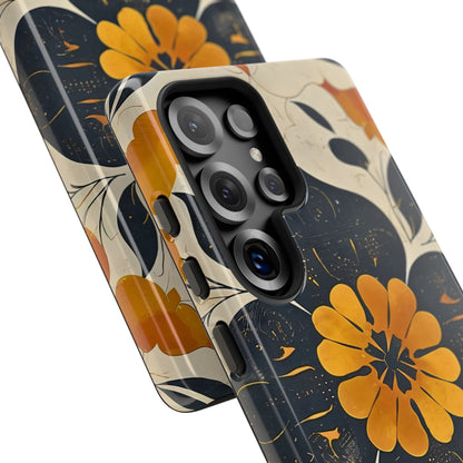 Floral Phone Case - Tough Cases, Botanical iPhone Cover, Vintage Flower Design, Durable Smartphone Protection, Unique Gift Idea