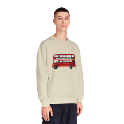 Unisex NuBlend® Crewneck Sweatshirt - London Transport English Bus Iconic Red Double-Decker