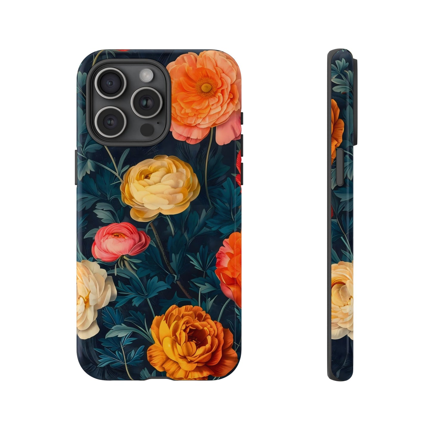 Floral Phone Case - Tough Cases, Stylish Protection, Gift for Flower Lovers, Customizable Cover, Floral Design Mobile Accessory