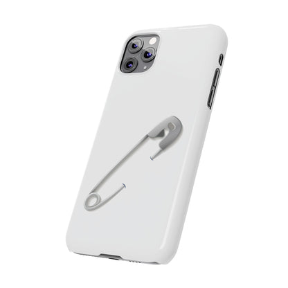 Minimalist Safety Pin Phone Cases | Stylish Slim Cases for Trendy Protection, Gift for Friends, Fashionable Accessories, Unique Phone Cover