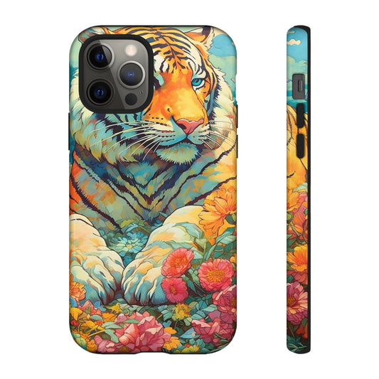 Tiger Jungle Phone Case, Colorful Tough Cases, Animal Lover Gift, Nature Phone Cover, Wildlife Decor, Birthday Present
