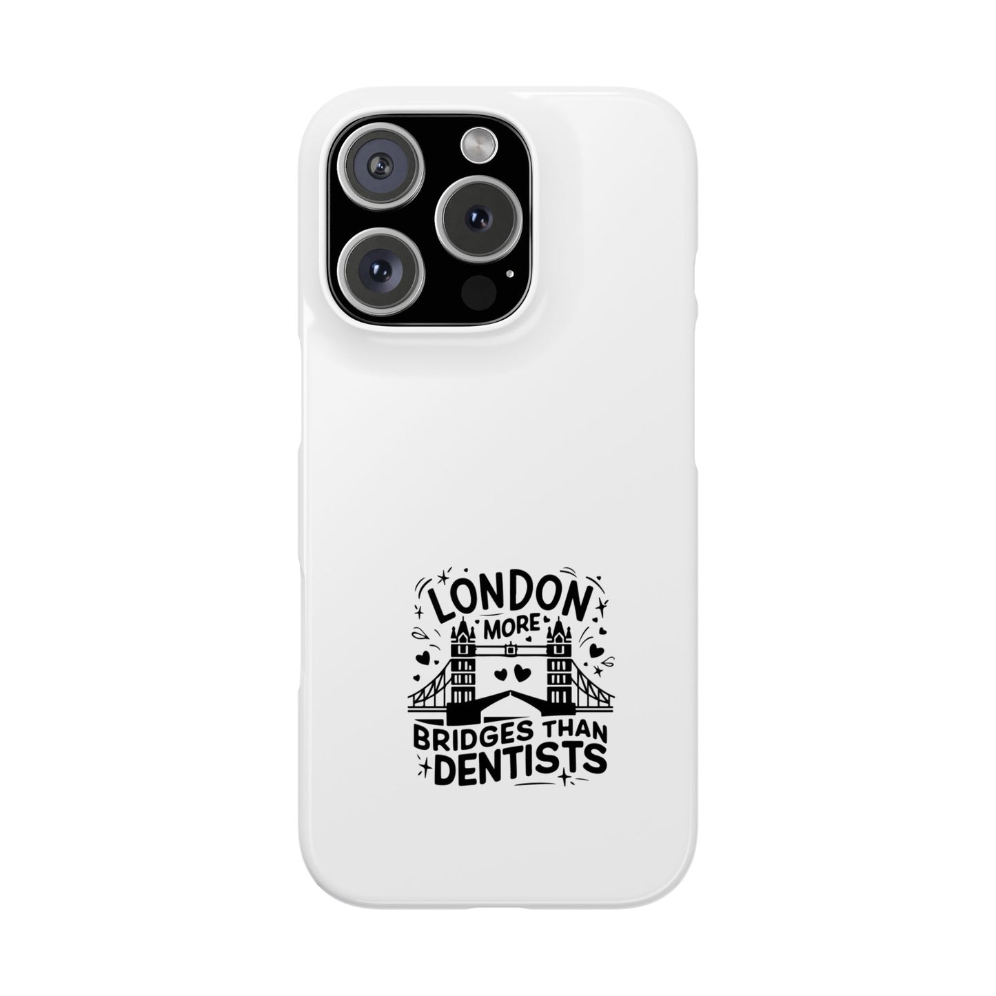 London-Themed Phone Case | Slim Phone Cases, Travel Accessories, Gift for London Lovers, Unique Phone Cover, Fun Design, Typography Art