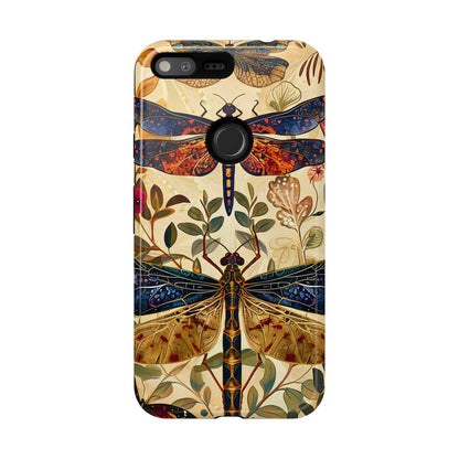 Vintage Dragonfly Phone Case, Nature Inspired, Tough Cases, Eco-Friendly Gift, Bohemian Style, Insect Design
