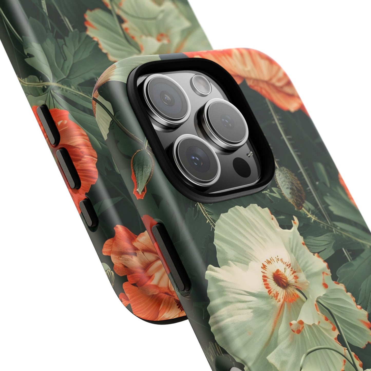 Floral Phone Case - Tough Cases, Botanical Design, Gift for Friends, Trendy Mobile Cover, Personalized Phone Accessory