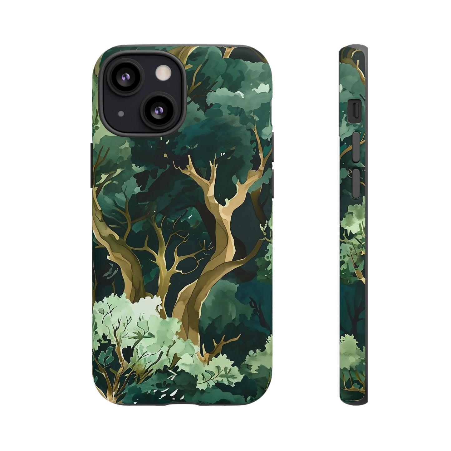 Forest Green Phone Case, Nature-Inspired Tough Cases, Eco-Friendly Gift, Outdoor Lover Accessory, Unique Phone Cover