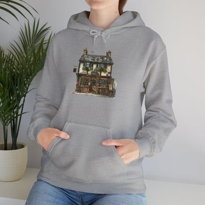 Unisex Heavy Blend™ Hooded Sweatshirt - A British Village Dream