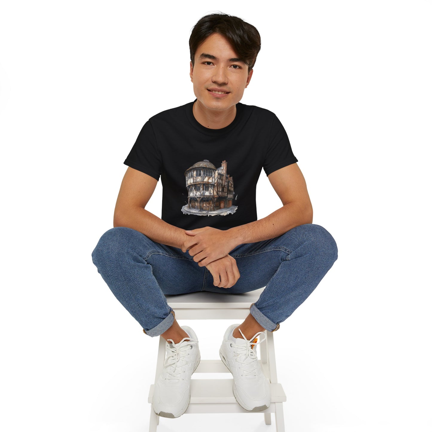 Unisex Ultra Cotton Tee - British Architectural Vintage Building