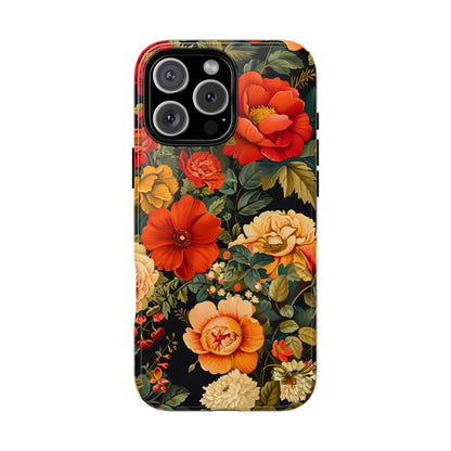 Floral Phone Case, Tough Cases, Decorative Tech Accessories, Gift for Her, Nature Lover Gift, Boho Style Case, Spring Floral Cover
