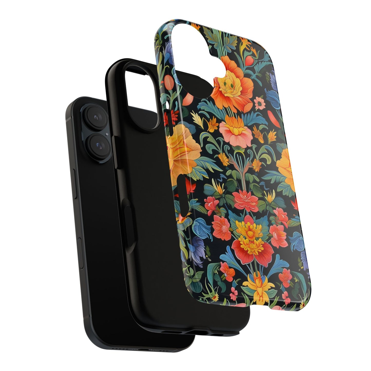 Floral Phone Case - Tough Cases, Flower Pattern Phone Cover, Nature Lover Gift, Stylish Protective Case, Colorful Floral Design