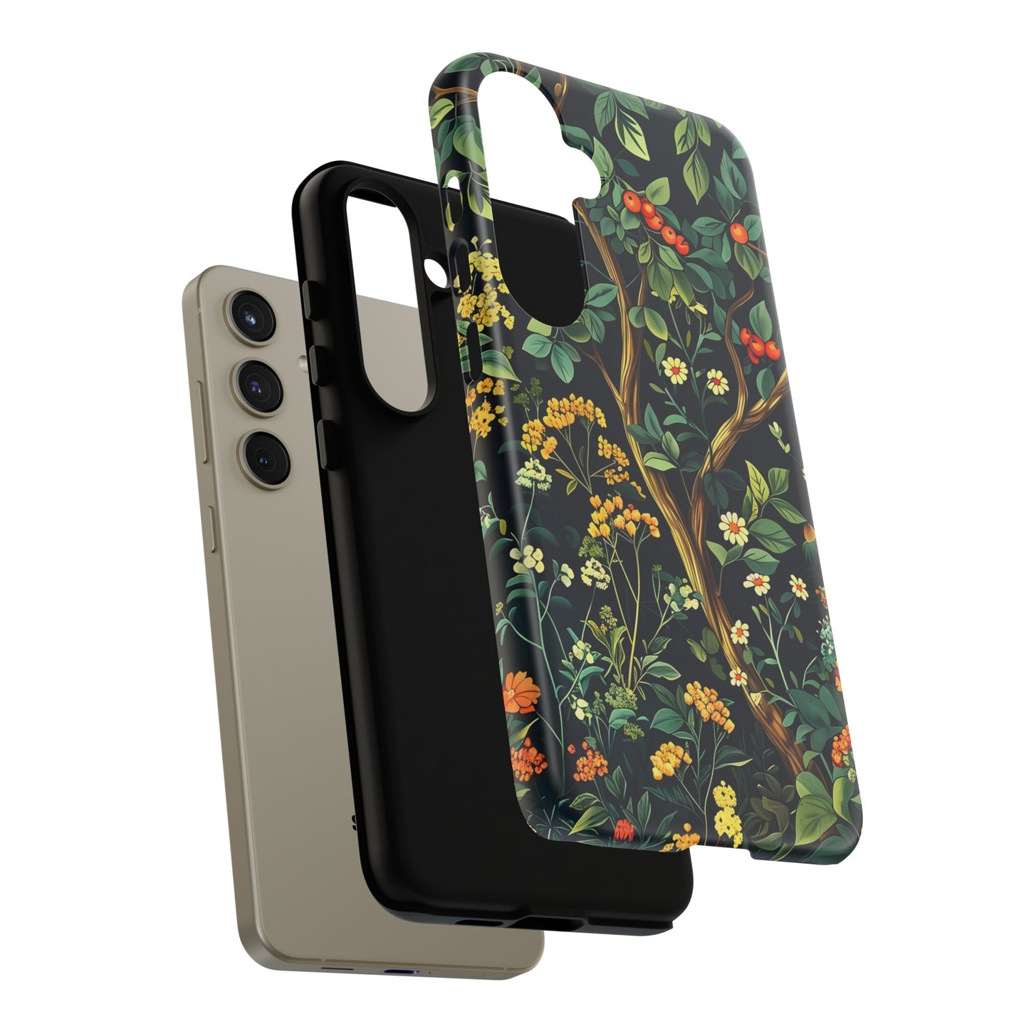 Floral iPhone Case, Nature Inspired Tough Case, Botanical Phone Cover, Eco-Friendly Gift, Unique Floral Design