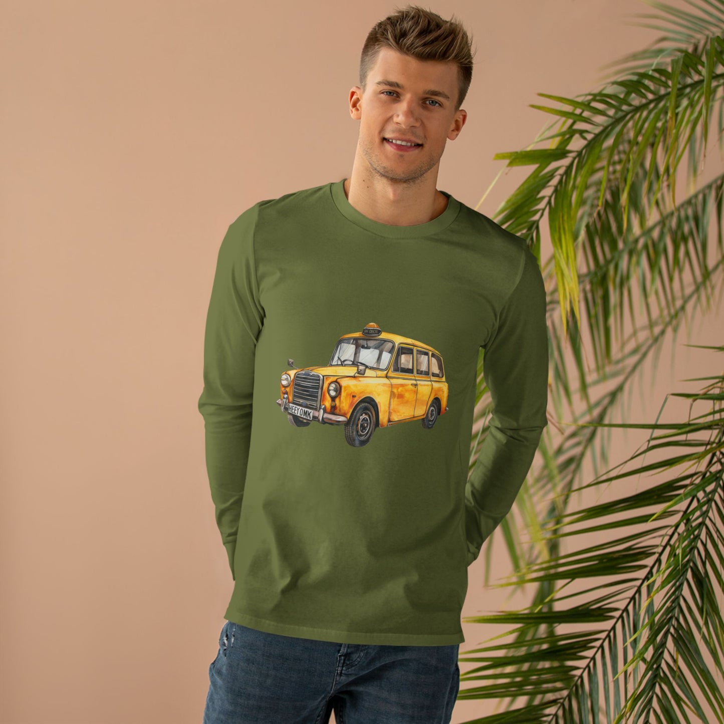 Men’s Base Longsleeve Tee - British Vintage Car