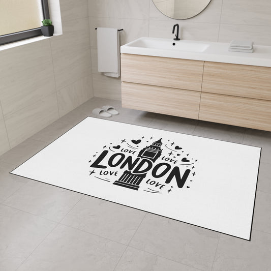 London Love Heavy Duty Floor Mat | Home Decor, Entryway Rug, Gift for Travelers, Living Room Accessory, Fun Doormat