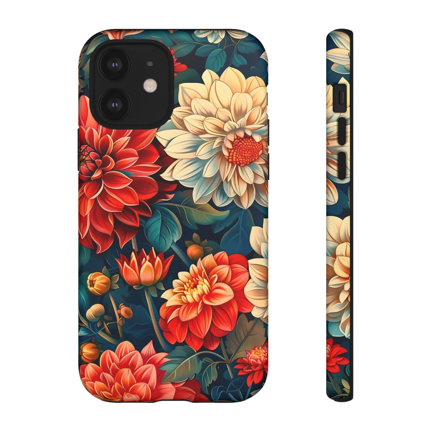 Floral Phone Case - Vibrant Tough Cases, Stylish Floral Cell Phone Cover, Gift for Her, Trendy Phone Accessory, Flower Design